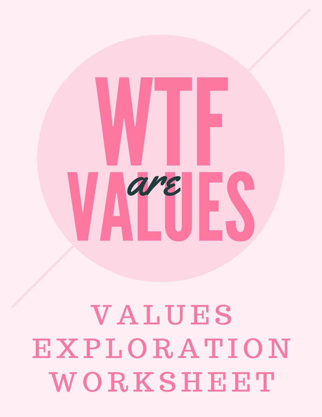 Values Exploration Worksheet Acceptance and Commitment Therapy Etsy Values Exploration Worksheet Acceptance and Commitment Therapy Etsy