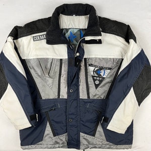Veste Sportive Colmar Vintage Blanche - Pour Homme, Occasion En Très Bon état, Coupe Régulière