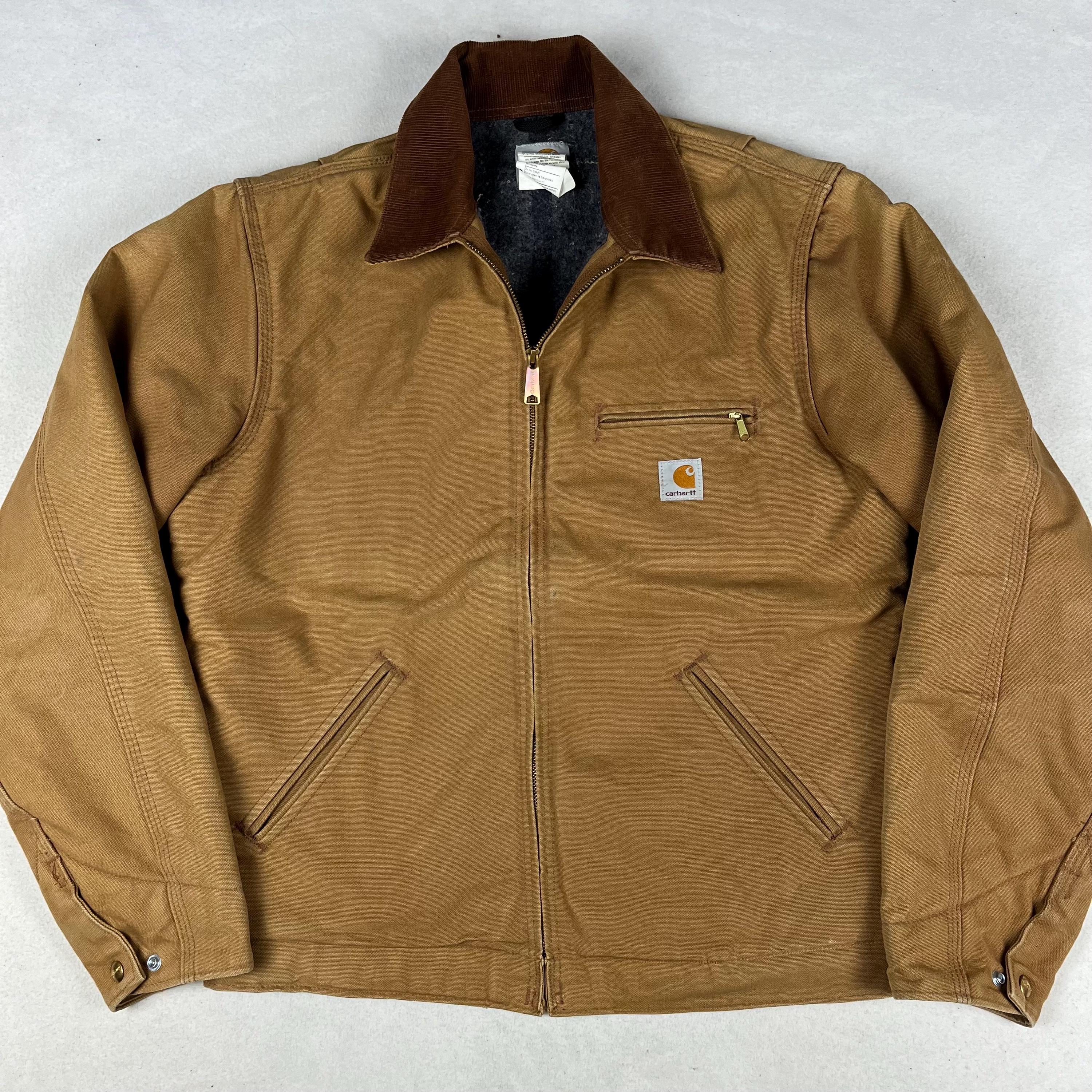 Men's Carhartt Duck Detroit Jacket, BLACK, 4XL at Amazon