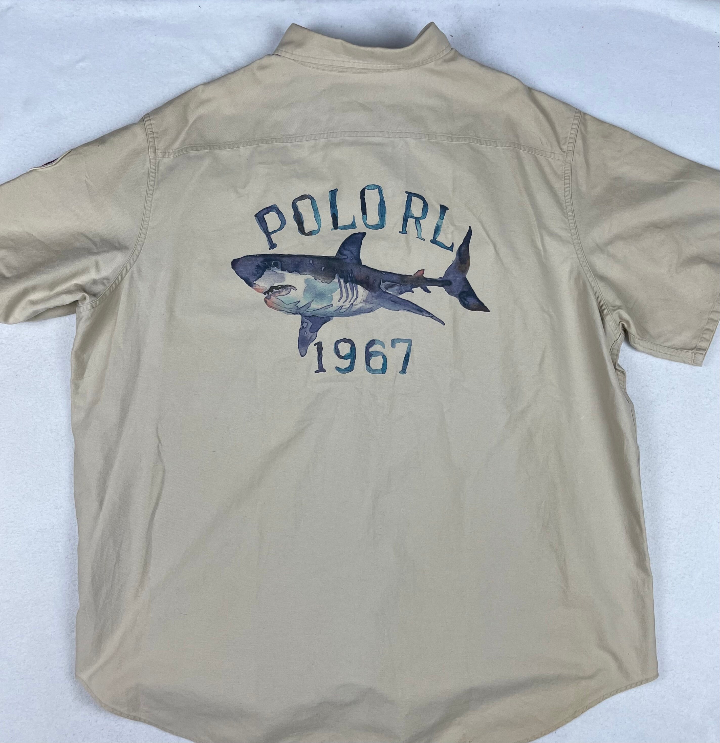 Polo Ralph Lauren 67 Shark Vintage Shirt Florida Annual Spring