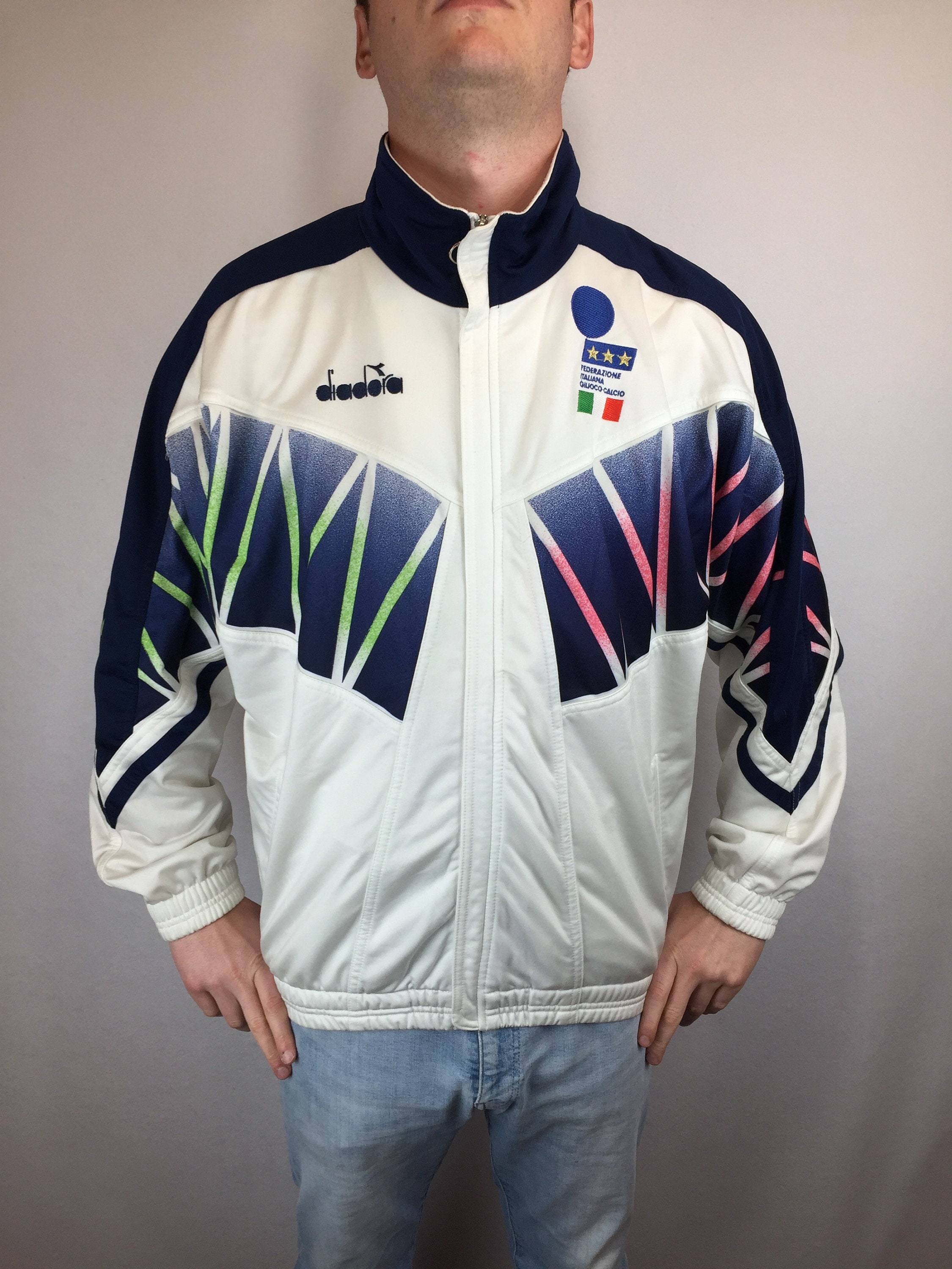 Giacca tuta DIADORA mondiali usa 94 Baggio in acetato vintage | Etsy Italia