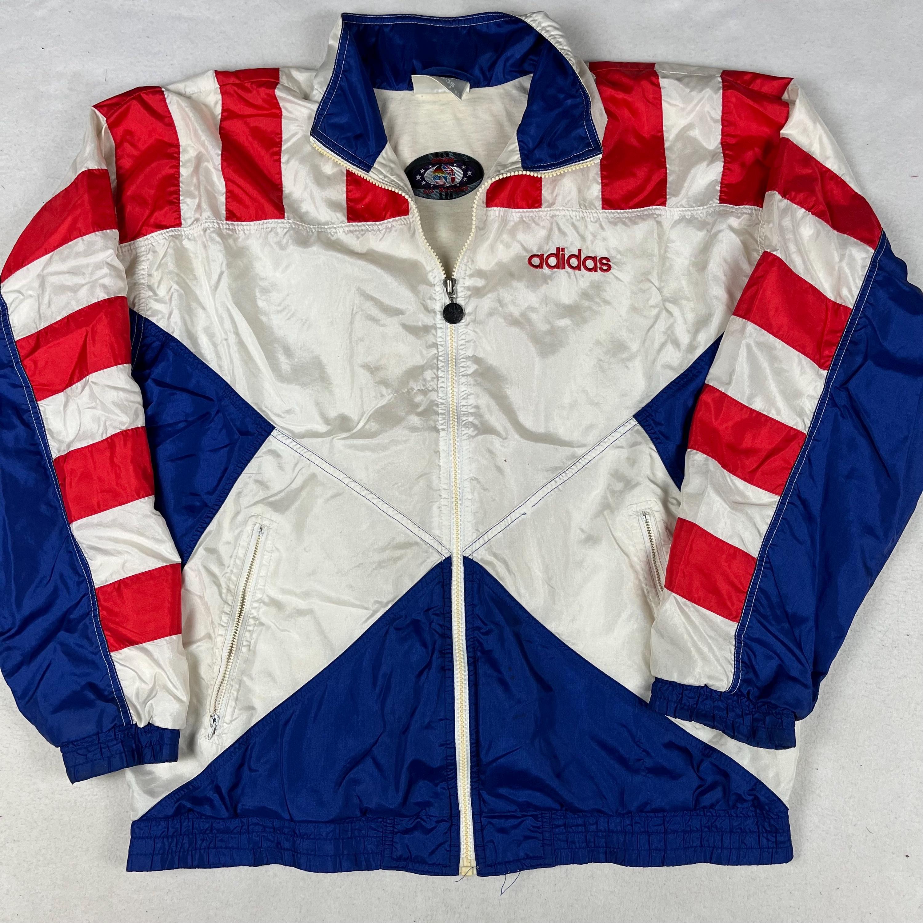 VINTAGE 1980s〜adidas TRUCKSUIT JACKET 国旗 VINTAGE 1980s〜adidas TRUCKSUIT JACKET 国旗