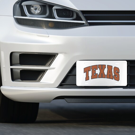 Texas Vanity Plate for Car Vanity Plate Front of Car License Etsy