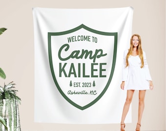 Custom Camp Bachelorette Banner Flag Photo Backdrop Country Club Luxury Bachelorette Party Decor Photo Booth Cocktails And Country Clubs