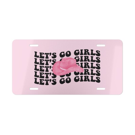 Vanity Plate for Car Vanity Plate Front of Car Pink Vanity Etsy