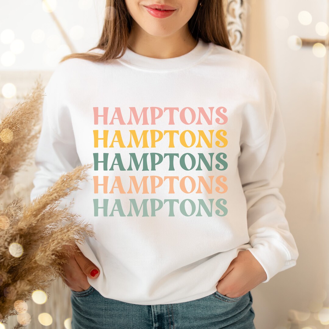 Hamptons Sweatshirt the Hamptons Preppy Hamptons Sweatshirt Etsy Ireland