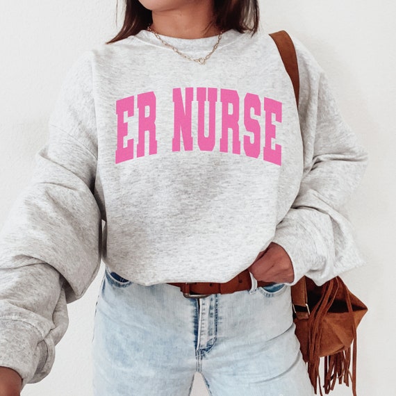 Emergency Nurse Crewneck Sweatshirt, ER Nurse Gift, Gift for Nurse Grad Gift Graduation, ED Nursing Shirt, T-shirt, Emergency RN Sweater