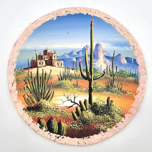 Painting Southwest Desert Landscape Signed Jo Caros Signed Painting Desert Landscape Painting Southwest Landscape Painting Arizona Desert