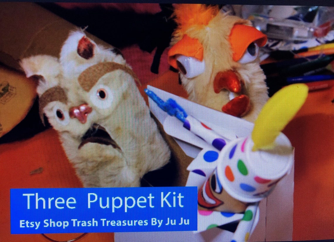 3 Puppet Kit with surprise gifts Etsy