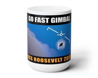 Go Fast Gimbal UFO Ceramic Mug 15oz