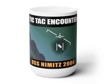 Tic Tac UFO Encounter Ceramic Mug 15oz