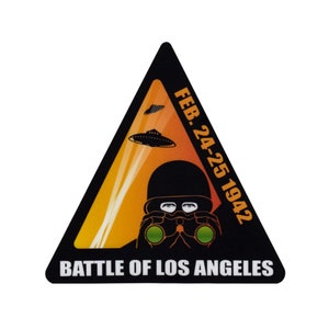 Unique UFO Sticker Battle of Los Angeles Commemorative