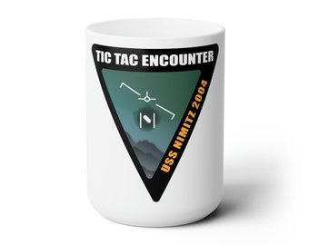 Tic Tac UFO Encounter Ceramic Mug 15oz
