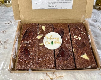 Brownies - Fudgy Mixed treats postal letterbox - CHRISTMAS Present / Birthday / Anniversary / XMAS