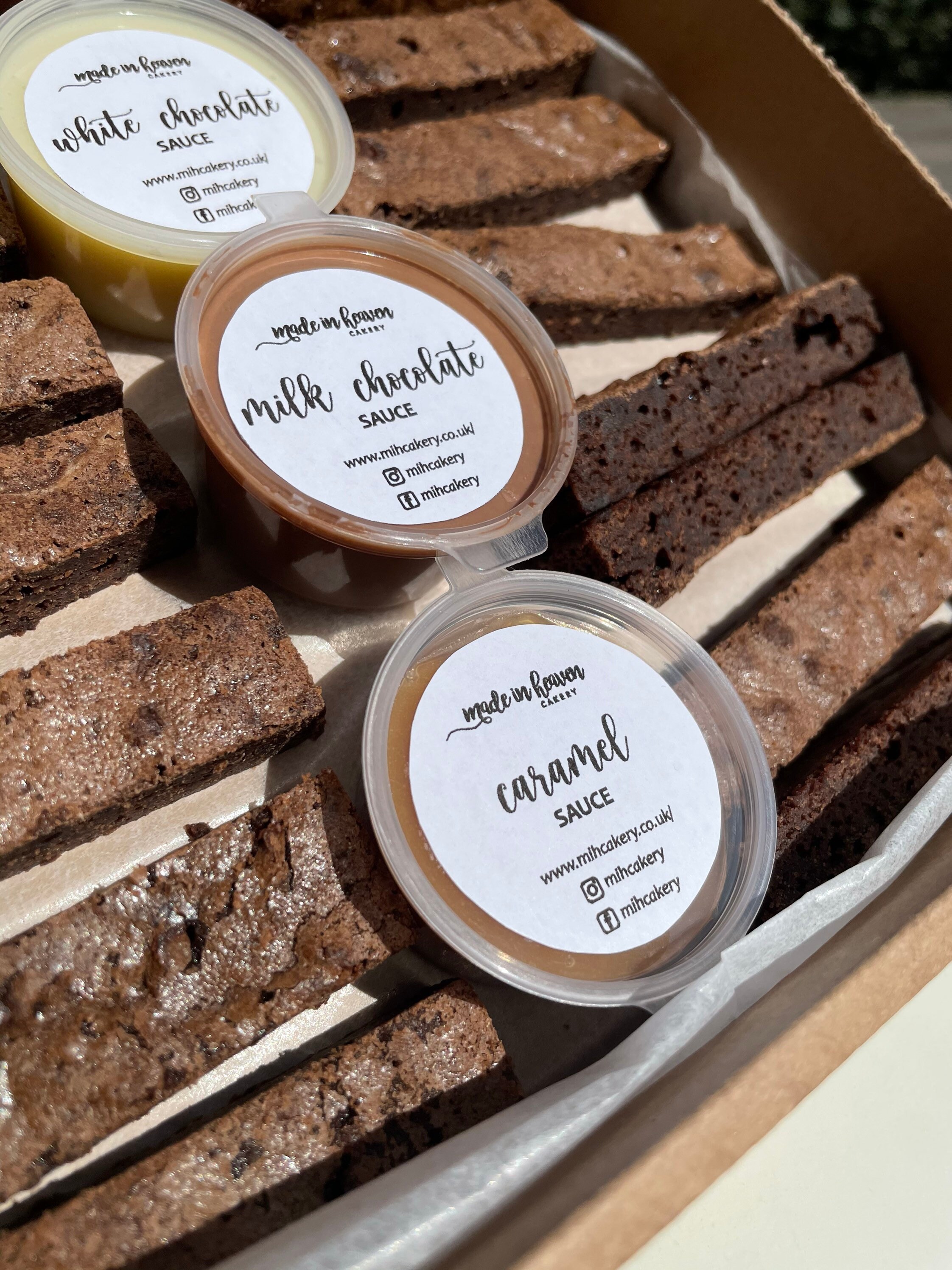 Brownie Dipping Box Fudgy Postal Treat Box Present / Etsy