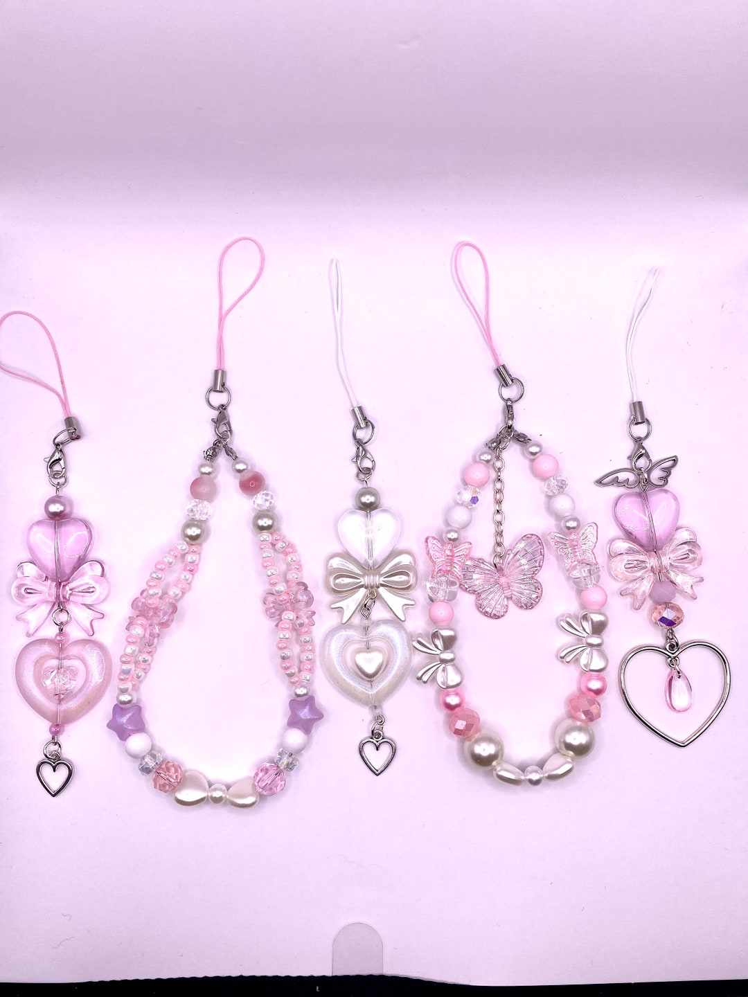 Coquette Cell Phone Charm Keychain Lanyard Kawaii Y2K Etsy