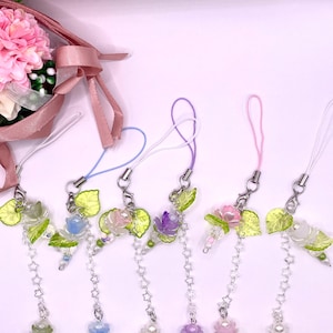 Lotus Phone Charms, Kawaii, Cell Phone Charm, Y2K