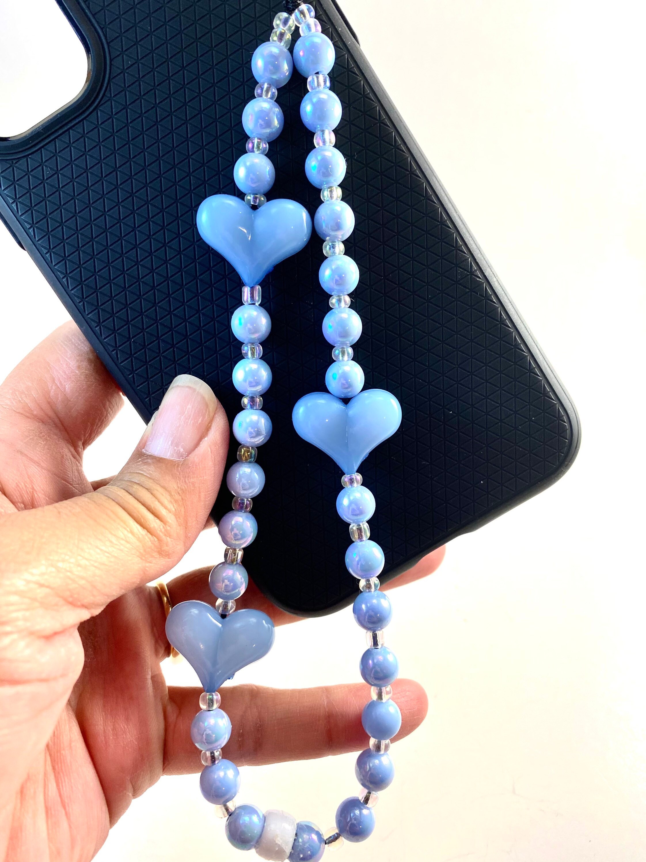 Chunky Heart Wristlet Phone Charms Etsy