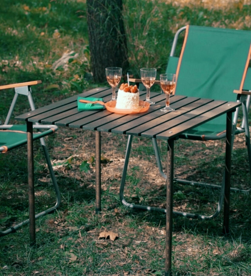 Klapptisch aus Holz Tragbar 70x70cm 70x70cm Tisch für | Etsy