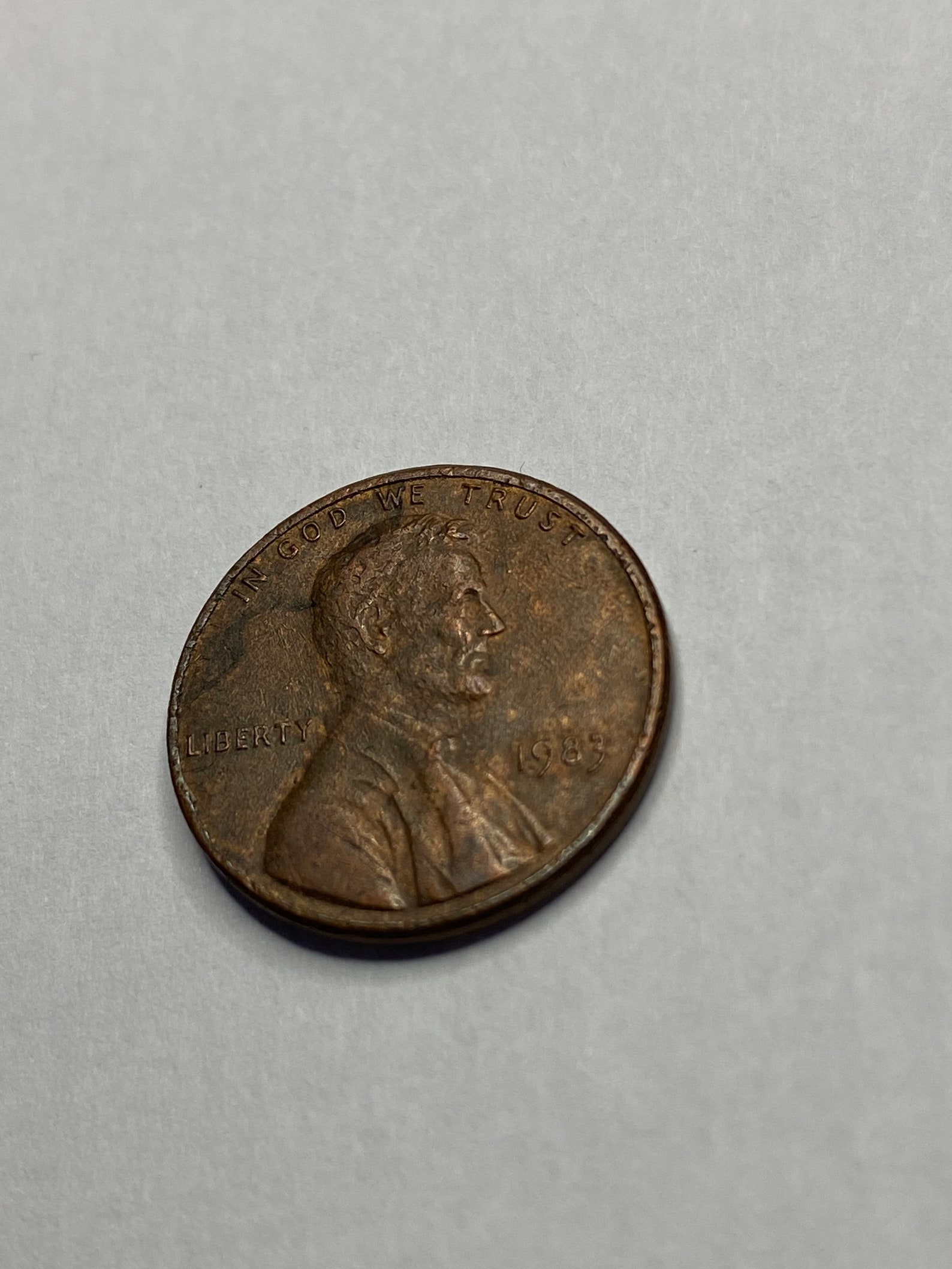 1983 Penny With No Mint Mark - wsm36sv
