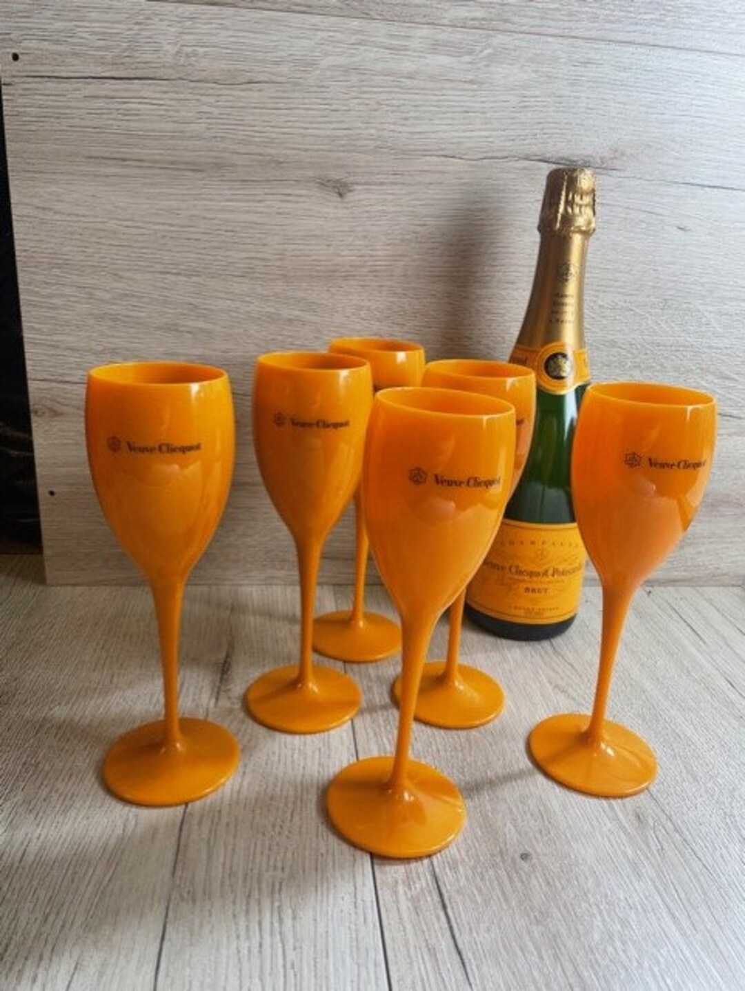 Veuve Clicquot Pool Plastic Glasses Etsy
