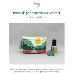 PDF French/English/Español crochet purse pattern, PDF coin purse crochet pattern, patrón de cartera de ganchillo