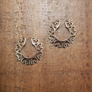 Orecchini A Polsino Farfalla In Tulle Con Cristalli - Non Perforanti, Helix E Cartilagine, Clip In Lega Color Argento