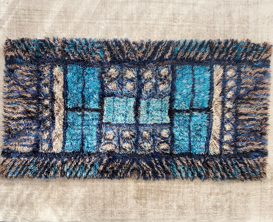 A Swedish Rya Rug Possibly Marianne Richter. Scandinavian Mid Century ...