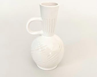 Skandynawski wazon ceramiczny w stylu vintage: przypisywany Höganäsowi, lata 50. i 60. XX wieku