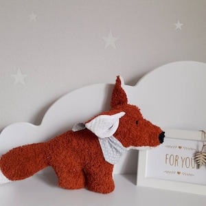 Cuddly toy fox "Cuddly friend Fridolin Fox" as a cuddly toy or music box, first cuddly toy, cuddly toy, for big and small children