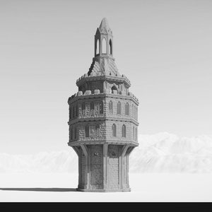 Wizard Tower Crushed | Code2 | 28mm | Wonder Worlds | Dungeons and Dragons | D&D DnD | RPG Terrain | Tabletop | Pathfinder