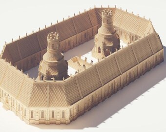 Bath House Modular City of Drennheim Code2  28mm Wonder Worlds Dungeons and Dragons D&D DnD RPG Terrain Tabletop Pathfinder