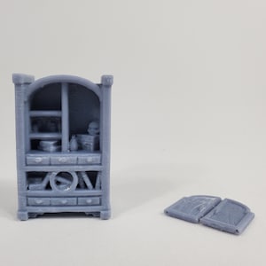 Old Furniture Cupboard Doors Scattered | Dark Realms | 28mm | Fantasy | Dungeons and Dragons | Tabletop |Scatter Terrain | RPG | DnD | Minis