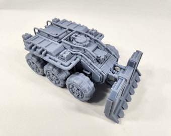 The Bull Breaching APC Doomsday | Print Minis | 28mm | Sci-fi | Cyberpunk | Tabletop Terrain | RPG | Mecha | Cyber | Fantasy | Role | D&D