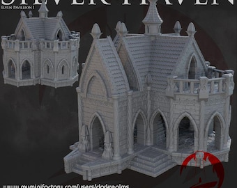 Silver Haven Pavillion 1 | Dark Realms | 28mm | Dungeons and Dragons | Tabletop | DnD | Terrain | RPG | Miniatures | Pathfinder
