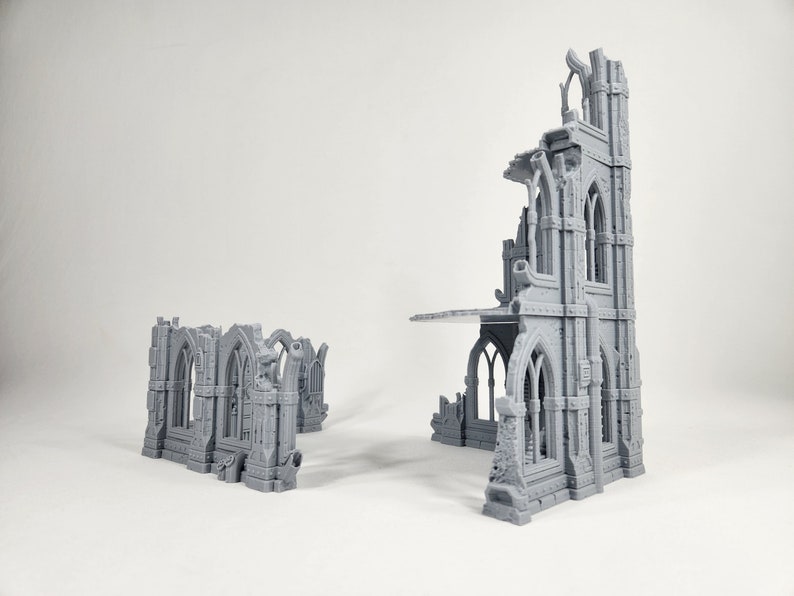 Gothic Ruins Building 1 | 28mm Terrain for Tournament Competition 2000 ...