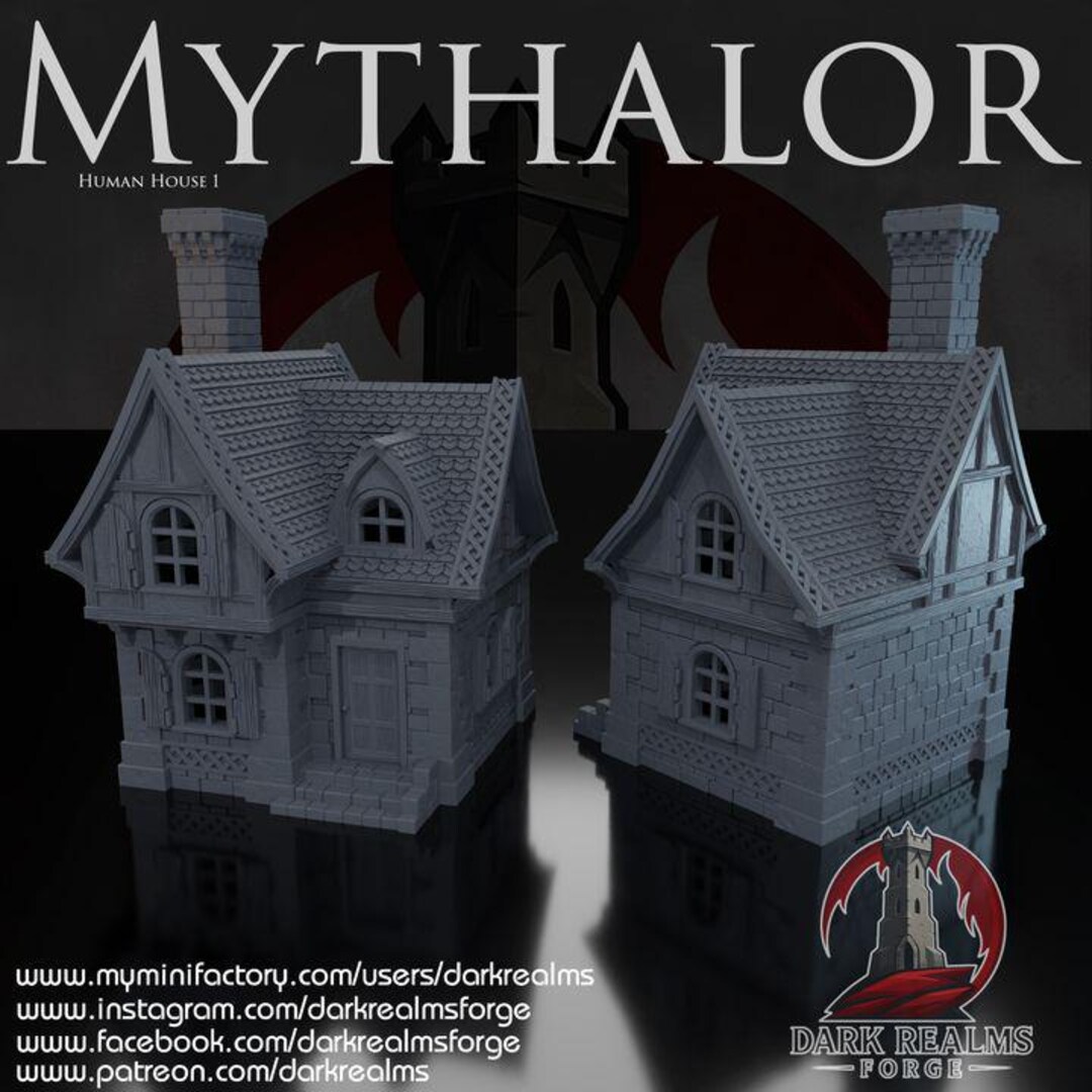 Mythalor Human House 2 | Dark Realms | 28mm | Sci-fi | Cyberpunk ...