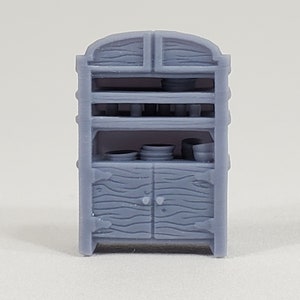 Halfing Village Furniture Halfing Cabinet 3| Dark Realms | 28mm | Fantasy | Dungeons and Dragons | Tabletop |Scatter Terrain | RPG | DnD