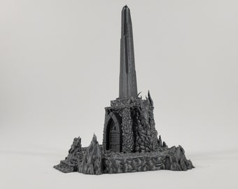 3D Printed Cursed Obelisk | Drennheim Terrain, D&D RPG 28mm