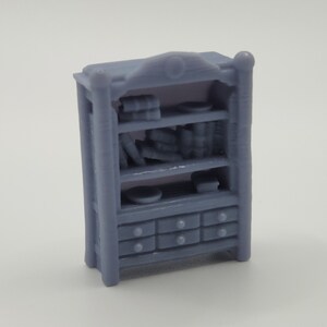 Halfling Furniture Cabinet 6 | Dark Realms | 28mm | Fantasy | Dungeons and Dragons | Tabletop | Terrain | RPG | DnD | Pathfinder | D&D Mini