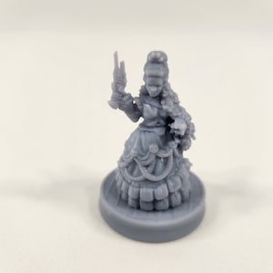 Josefina Noble Lady | Print Minis | 28mm | Sci-fi | Cyberpunk | Tabletop Terrain | RPG | Mecha | Cyber | Fantasy | Role | D&D | Sci Fi