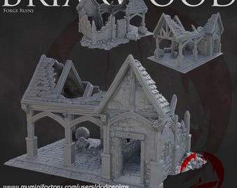 Forge Ruin | Dark Realms | 28mm | Dungeons and Dragons | Tabletop | DnD | Terrain | RPG | Miniatures | Pathfinder | Briarwood