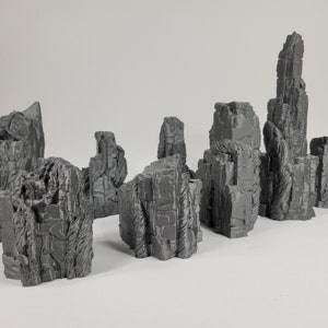 Vine of Rocks Set of 10 Terrain by 3DHexes | Dungeons and Dragons | Table Top | D&D | DnD | DandD | Wargames | Pathfinder | Wargamming