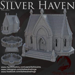Silver Haven House 5 | Dark Realms | 28mm | Dungeons and Dragons | Tabletop | DnD | Terrain | RPG | Miniatures | Pathfinder