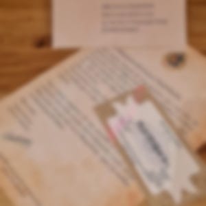 Invitación temática de Harry Potter.