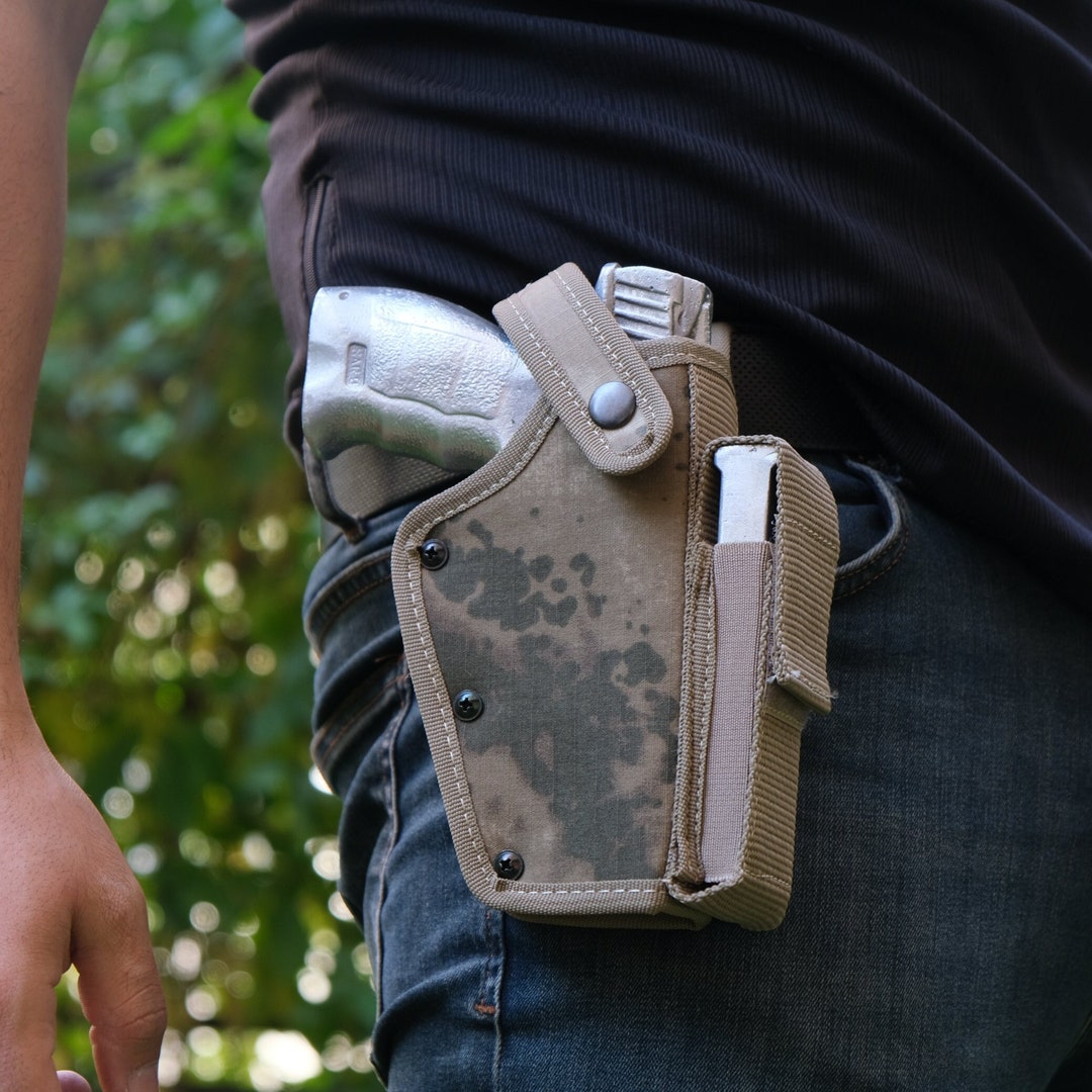 Gun Holster With Spare Magazine, Weapon Holster, Hunting Equipment - Etsy