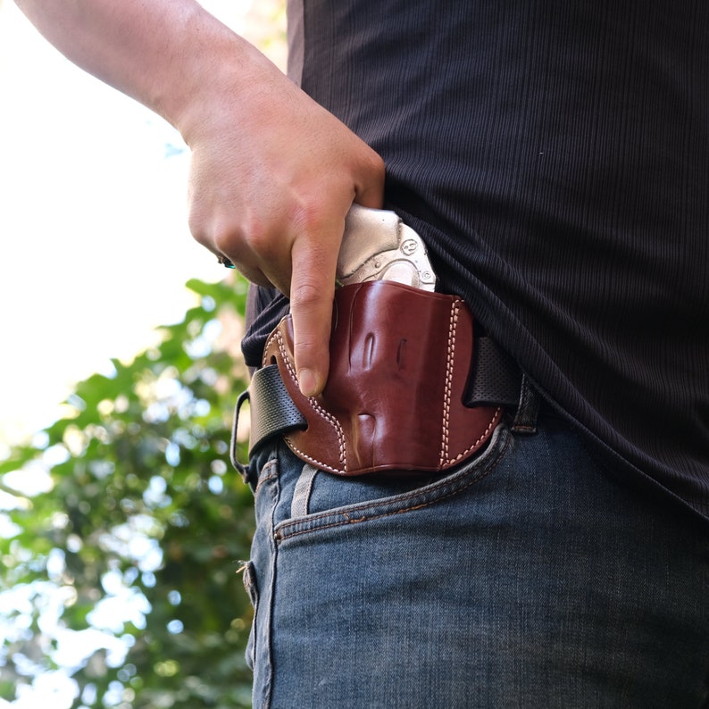 S&W, Ruger Leather Gun Holster, Leather Holster, Hunting, Weapon