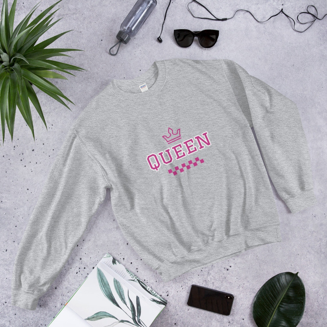 Queen sweatshirt long sleeve self love for women gift for | Etsy