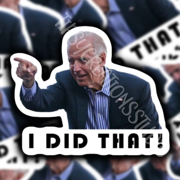 I did that Stickers, Gas Pump Sticker, Joe Biden, Gas Pump Decal, Republican, Biden Sticker, Joe Biden Sticker, Custom Stickers