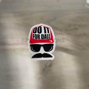 Doe het voor Dale, 3, Racing, Stickers voor Hydroflask, Grappige Stickers, Stickers voor boek, Yeti Decal, Stickers Custom, Cadeau voor vriend, Magneten